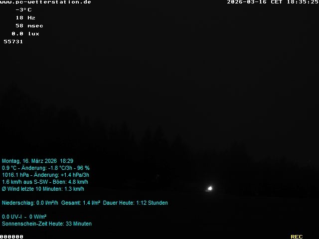 Archiv Foto Webcam der Ferienwohnung Thieme