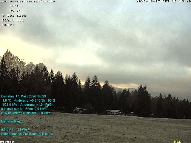 Archived image Webcam in Lackenhäuser