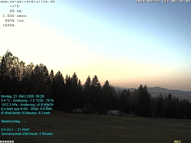 Archived image Webcam in Lackenhäuser