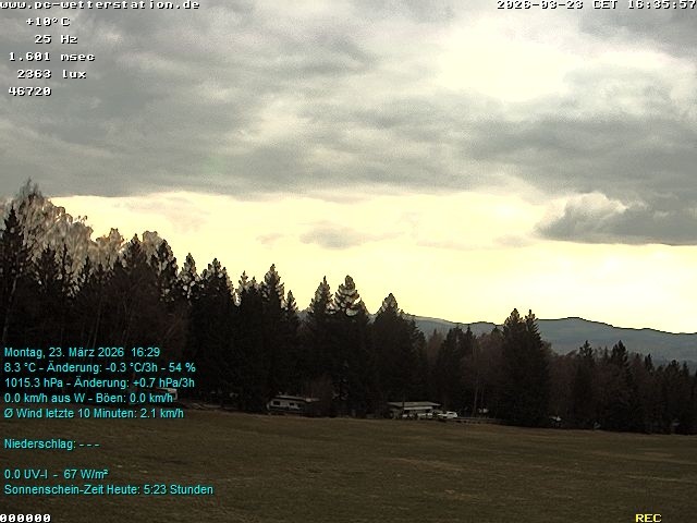 Archived image Webcam in Lackenhäuser