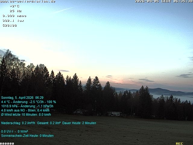 Archiv Foto Webcam der Ferienwohnung Thieme