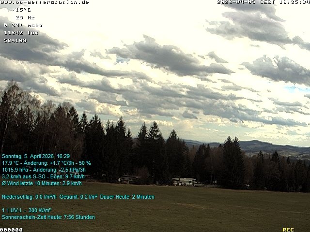 Archiv Foto Webcam der Ferienwohnung Thieme