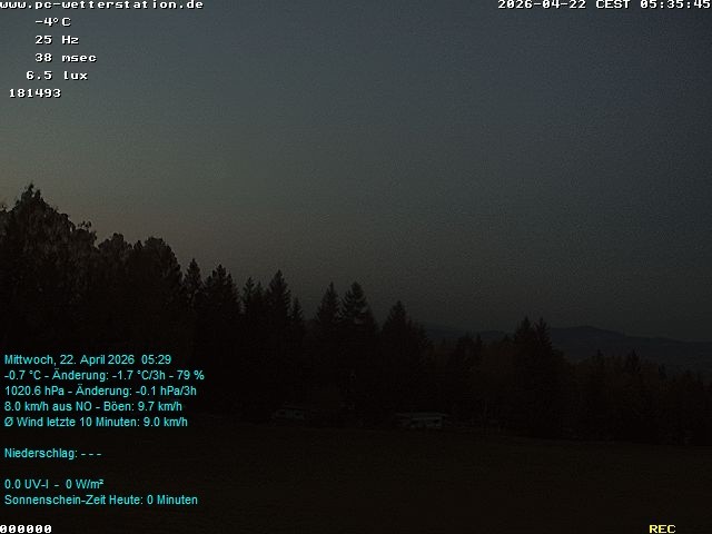 Archiv Foto Webcam der Ferienwohnung Thieme