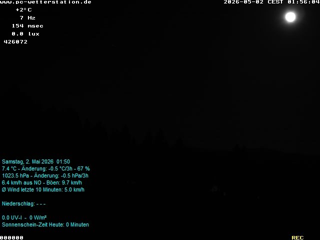 Archiv Foto Webcam der Ferienwohnung Thieme