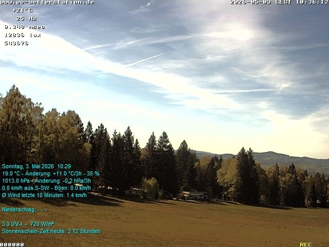 Archived image Webcam in Lackenhäuser