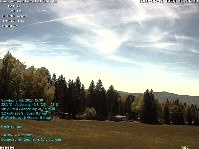 Archived image Webcam in Lackenhäuser