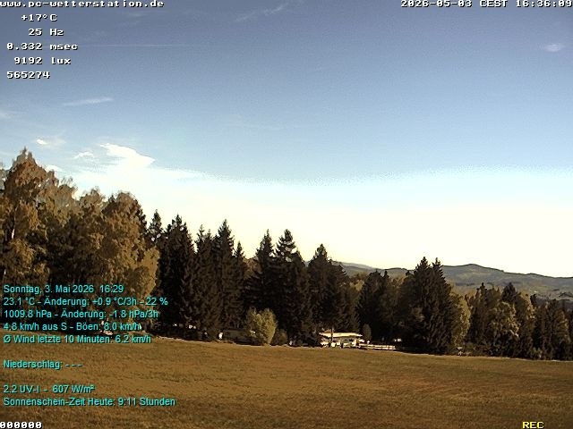 Archived image Webcam in Lackenhäuser