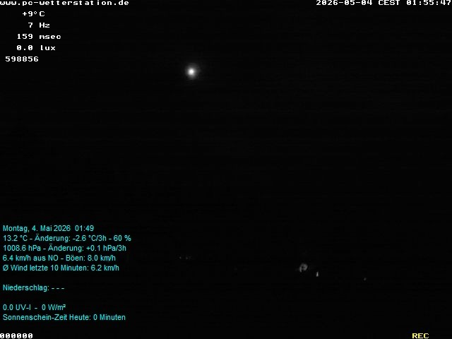 Archiv Foto Webcam der Ferienwohnung Thieme