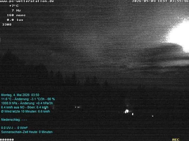 Archiv Foto Webcam der Ferienwohnung Thieme
