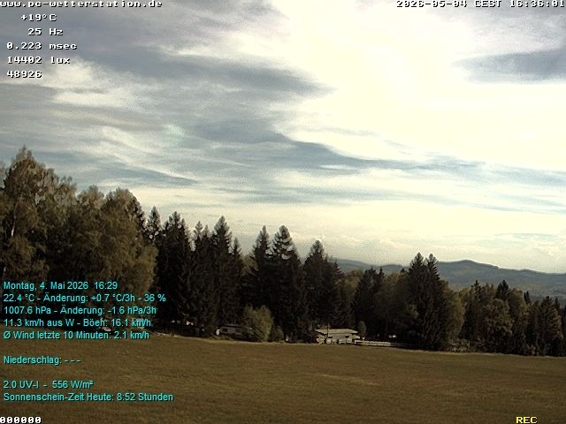 Archiv Foto Webcam der Ferienwohnung Thieme