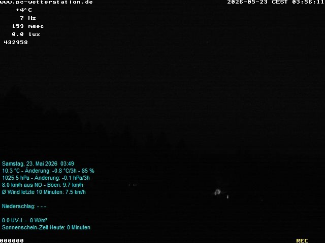 Archiv Foto Webcam der Ferienwohnung Thieme