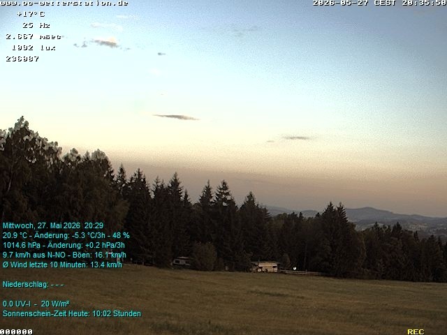 Archiv Foto Webcam der Ferienwohnung Thieme