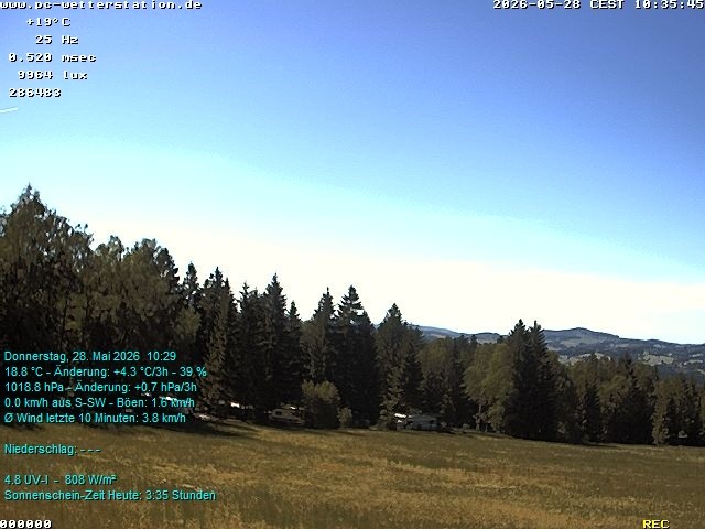 Archived image Webcam in Lackenhäuser