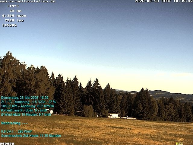 Archived image Webcam in Lackenhäuser