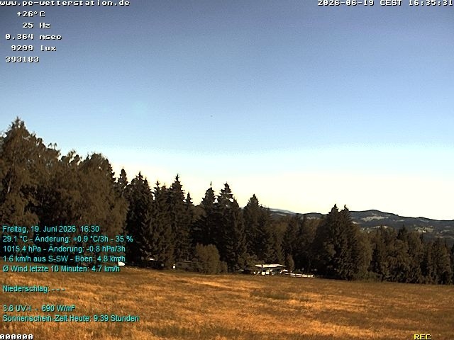 Archiv Foto Webcam der Ferienwohnung Thieme