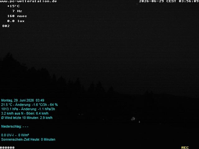 Archiv Foto Webcam der Ferienwohnung Thieme