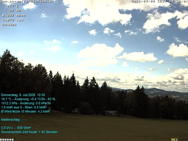 Archiv Foto Webcam der Ferienwohnung Thieme