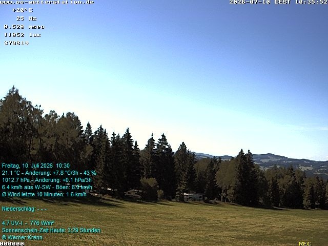 Archiv Foto Webcam der Ferienwohnung Thieme