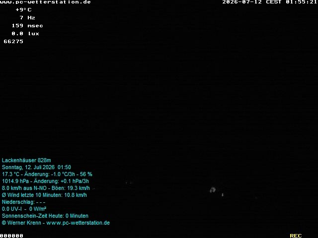 Archiv Foto Webcam der Ferienwohnung Thieme