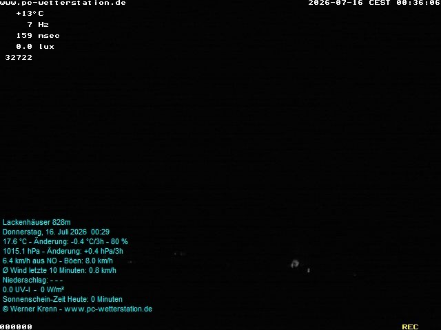 Archiv Foto Webcam der Ferienwohnung Thieme