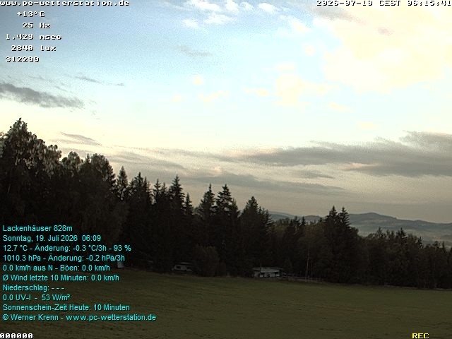 Archived image Webcam in Lackenhäuser