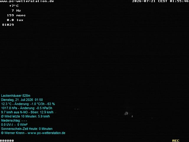 Archiv Foto Webcam der Ferienwohnung Thieme