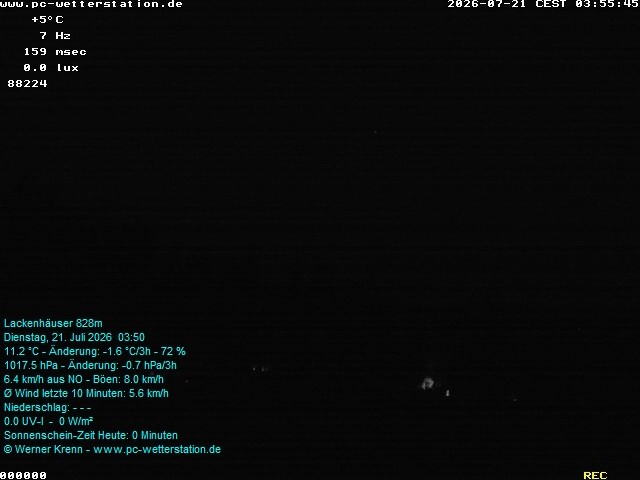 Archiv Foto Webcam der Ferienwohnung Thieme