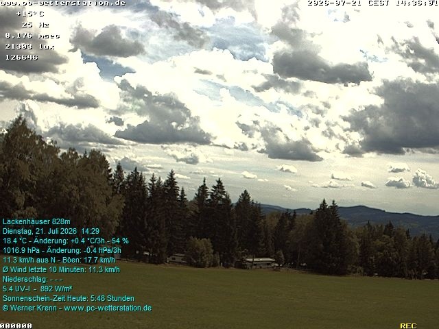 Archiv Foto Webcam der Ferienwohnung Thieme