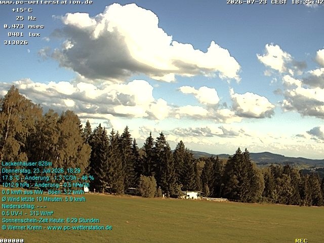 Archiv Foto Webcam der Ferienwohnung Thieme