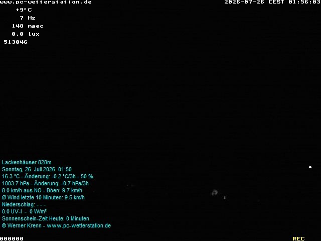 Archived image Webcam in Lackenhäuser