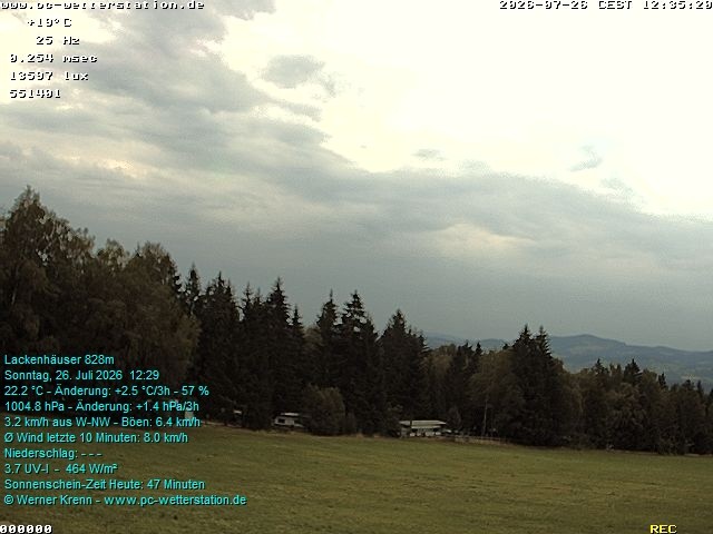 Archived image Webcam in Lackenhäuser