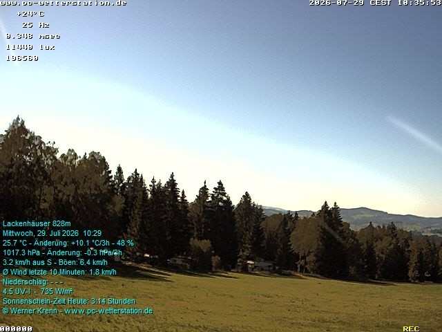 Archiv Foto Webcam der Ferienwohnung Thieme