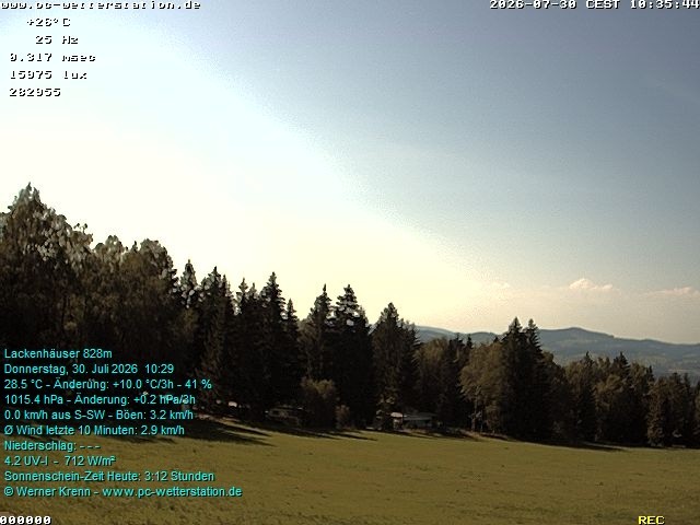 Archiv Foto Webcam der Ferienwohnung Thieme