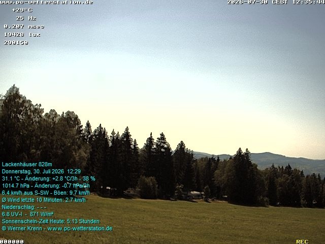 Archiv Foto Webcam der Ferienwohnung Thieme