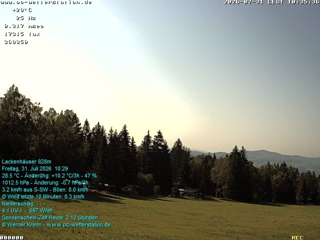 Archiv Foto Webcam der Ferienwohnung Thieme