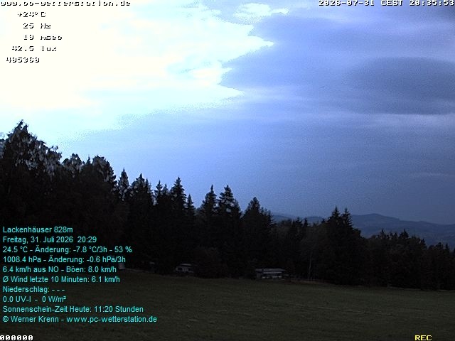 Archiv Foto Webcam der Ferienwohnung Thieme