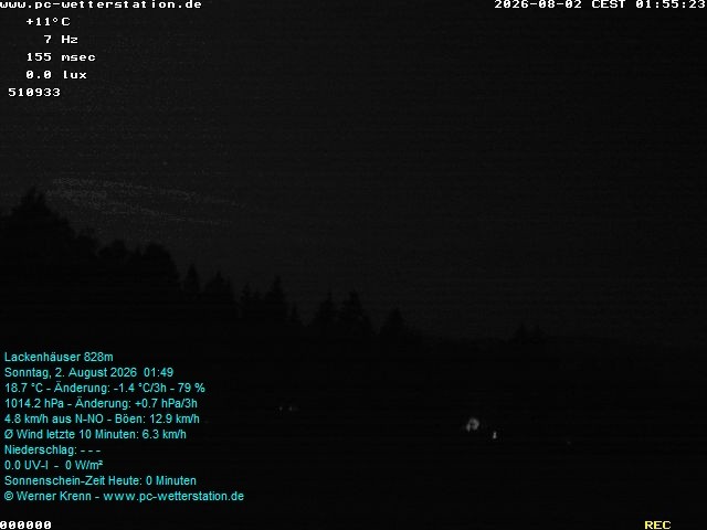 Archived image Webcam in Lackenhäuser