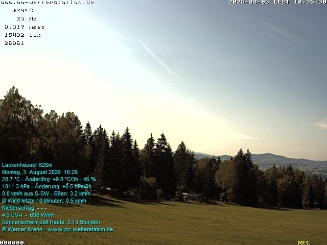 Archiv Foto Webcam der Ferienwohnung Thieme
