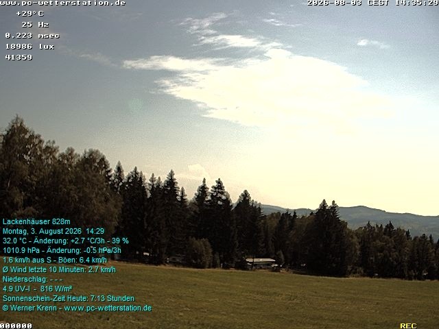 Archiv Foto Webcam der Ferienwohnung Thieme