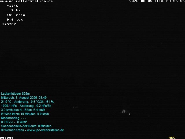 Archiv Foto Webcam der Ferienwohnung Thieme