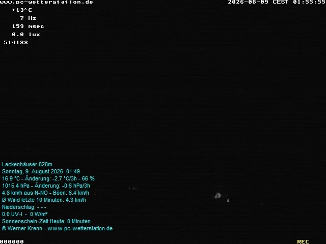 Archived image Webcam in Lackenhäuser
