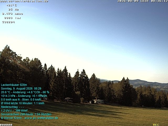 Archived image Webcam in Lackenhäuser