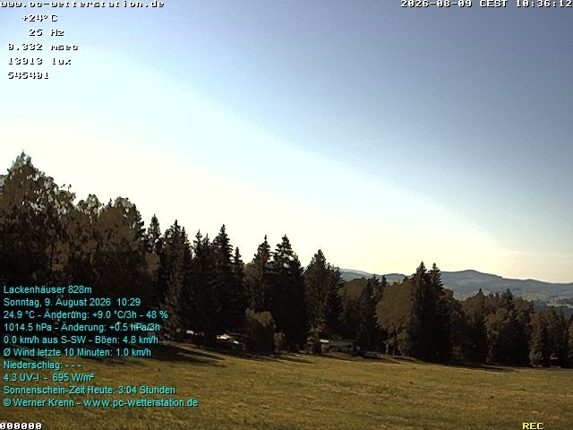 Archived image Webcam in Lackenhäuser
