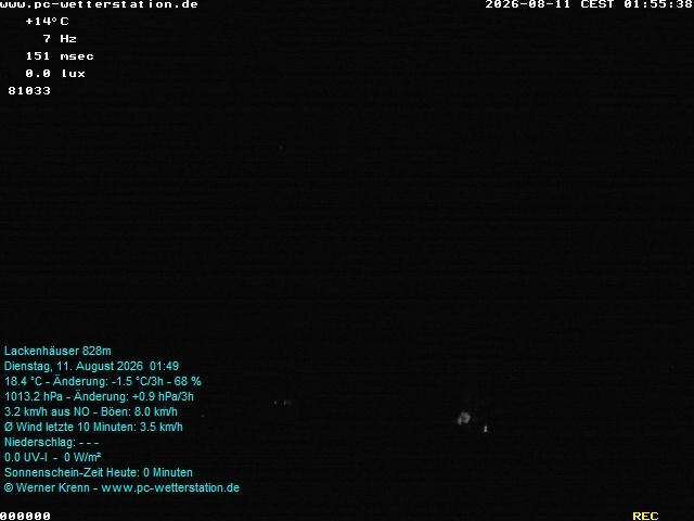 Archiv Foto Webcam der Ferienwohnung Thieme