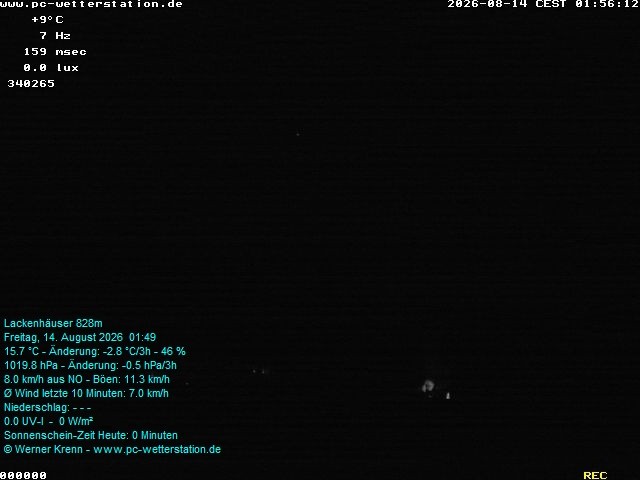 Archiv Foto Webcam der Ferienwohnung Thieme