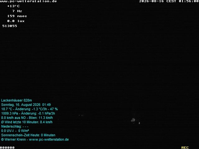 Archived image Webcam in Lackenhäuser