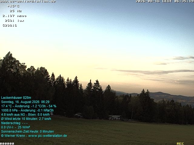 Archived image Webcam in Lackenhäuser