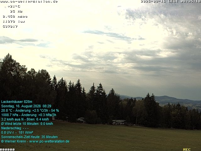 Archived image Webcam in Lackenhäuser