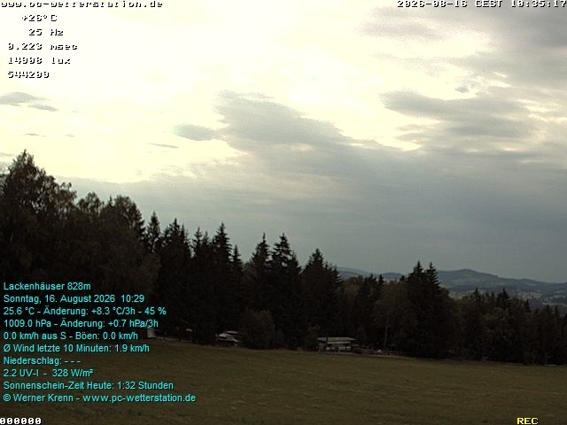 Archived image Webcam in Lackenhäuser