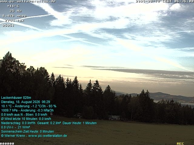 Archiv Foto Webcam der Ferienwohnung Thieme